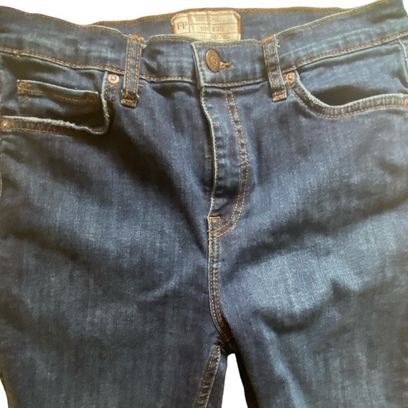 Free People Womens Busted Denim Distressed Skinny Jeans - Picture 5 of 9